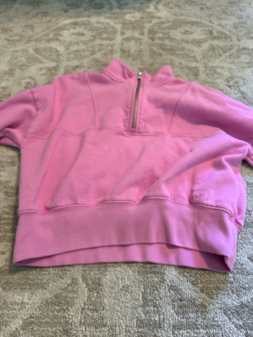 abercrombie kids Pink Half-Zip Sweatshirt